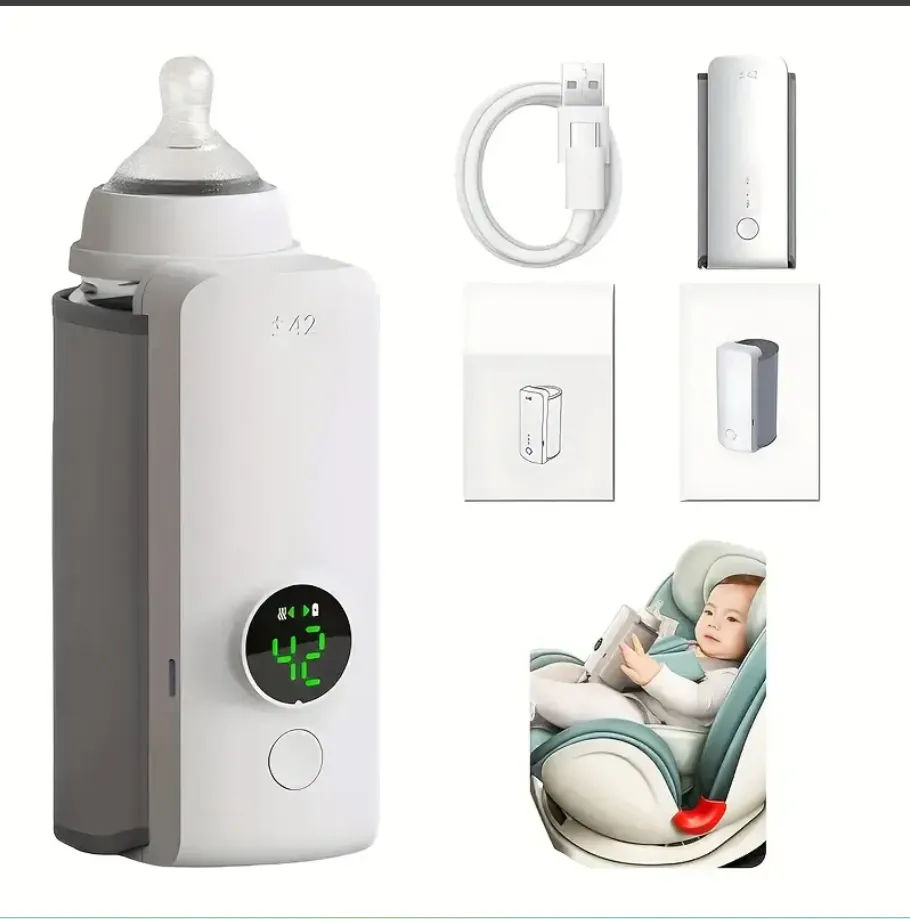 Calentador de botellas portátil para bebés